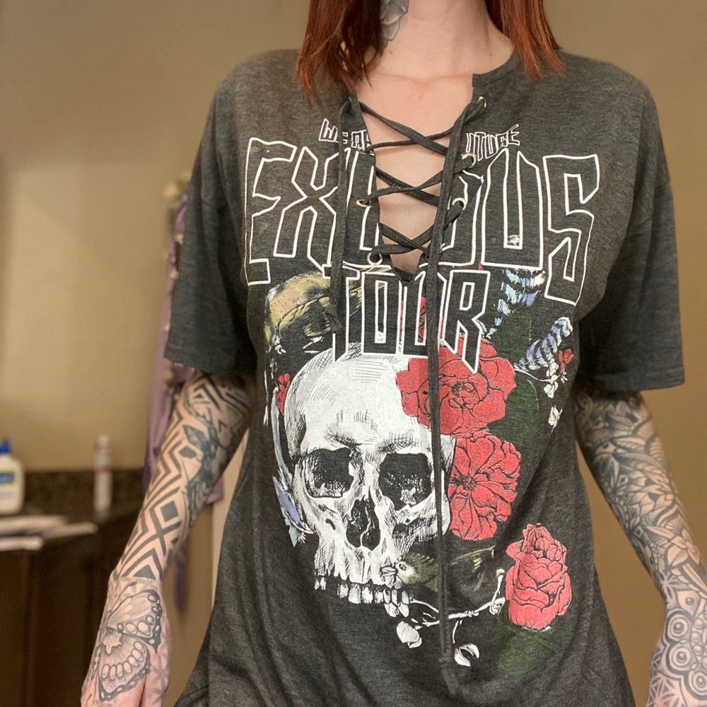 Misguided gray t shirt dress - medium